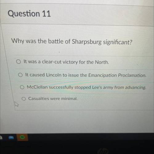 Why was the battle of Sharpsburg significant?