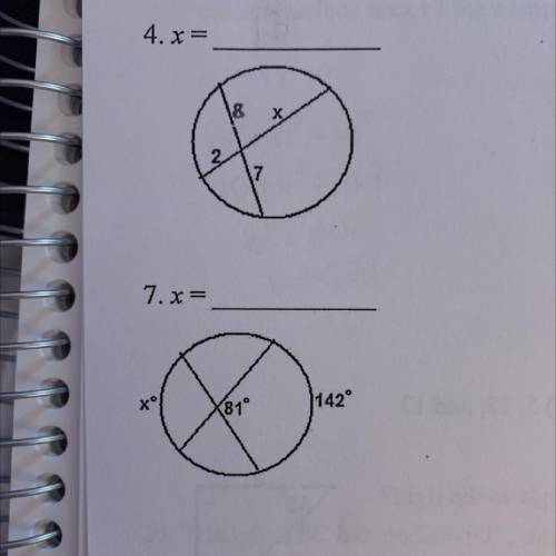 Find X
Can someone explain to me how to find x please :)
*There are 2 different problems*