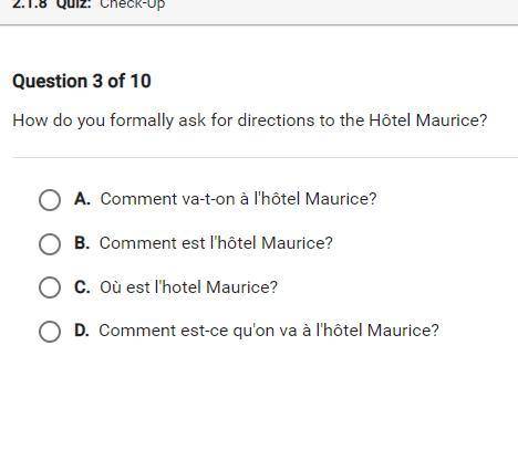 How do you formally ask for directions to the Hotel Maurice?