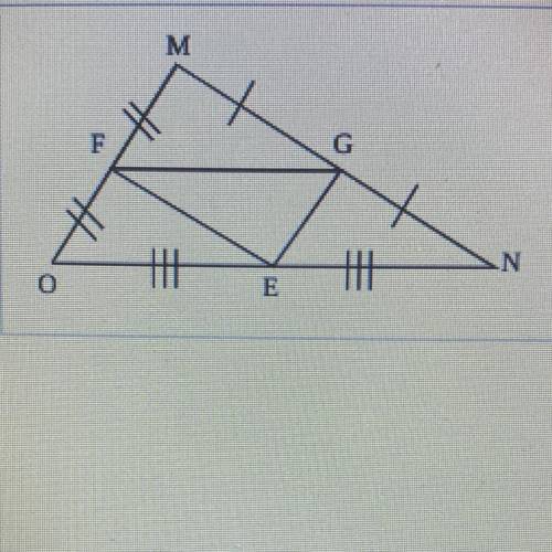 Name the segment that is parallel to the given segment EG