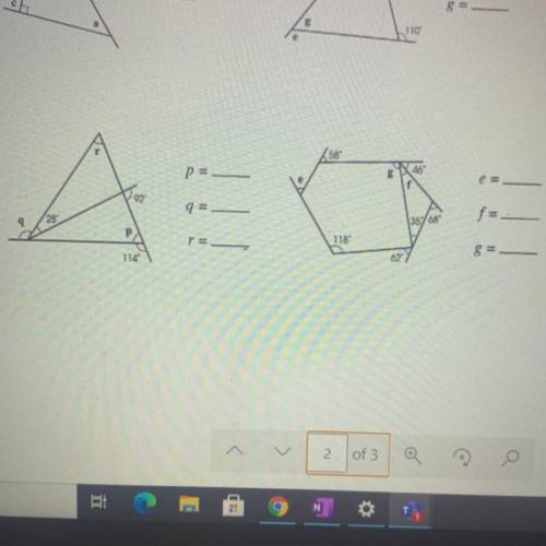 I need help with finding missing angles!!
