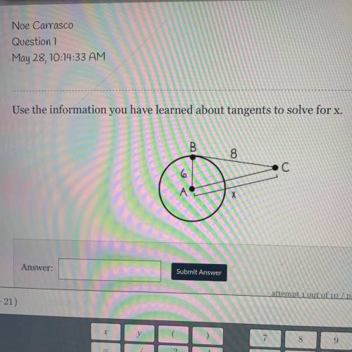 Need help with math homework solve for x