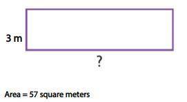 Find the unknown measure of the rectangle