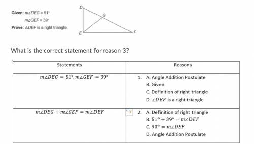 50 POINTS
What is the correct reason for statement 3?