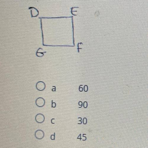 If DEFG is a square, find m