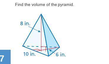 Find the volume of the pyramid.