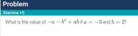 -a-b³+ab if a=-3 and b=2