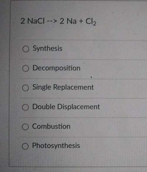 I need help with my chemistry but you can oonly choose one option​