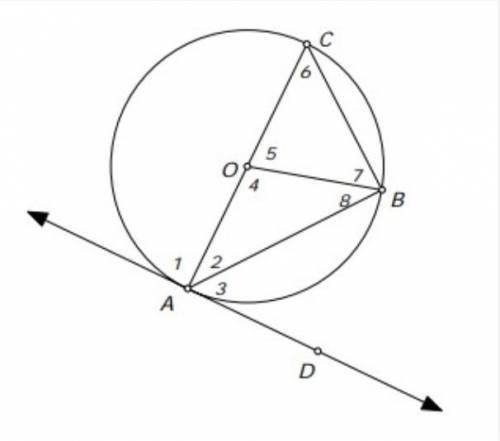 Given circle O with diameter AC, tangent AD, and the measure of arc BC is 74 degrees, find the meas