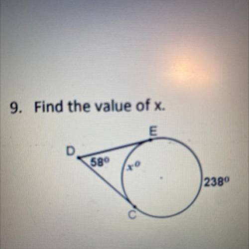 Find the value of X please answer