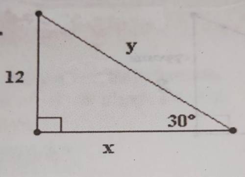 HELP, PLEASE I NEED IT! π∆πApplying the 30-60-90 Theorem, Solve this.​