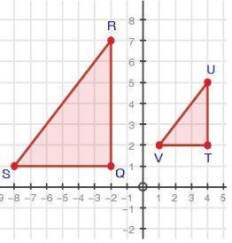 WILL GIVE BRAINLIEST AND 100 POINTS

Triangle QRS is similar to triangle TUV. Write the equation,