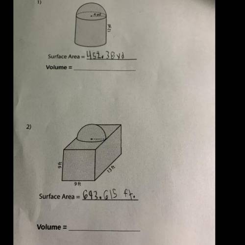 What is the volume written in Pi?