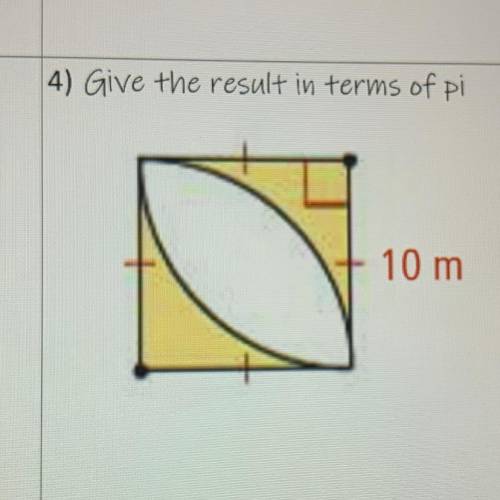 Hello! I need some help :)

I need to find the area of the shaded region! (And answer in terms of