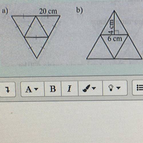 The picture shows

the layout of a
regular triangular
pyramid. Calculate
how many square
centimete