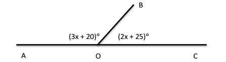 Find the measure of angle AOB