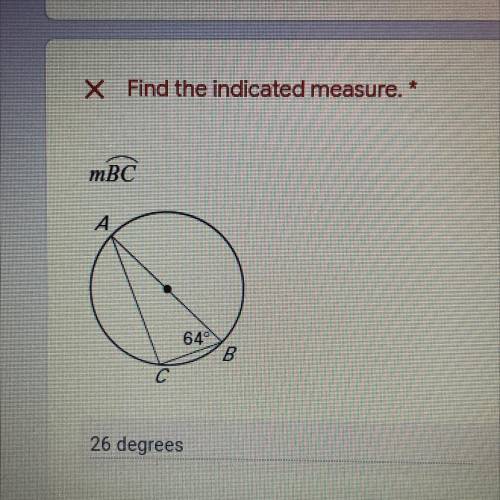 Need the answer for this fast btw the answer is not 26 degrees