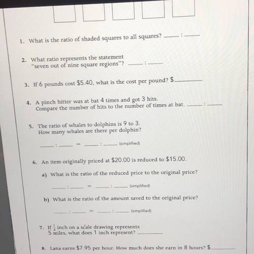 Only please help #2,3,5, and 6