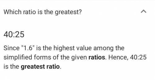 Which ratiois greater​