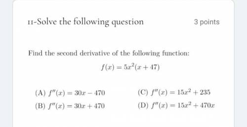 Solve the following question