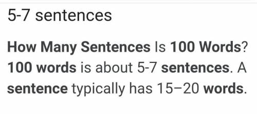 How many sentences can I make with a 120 word limit please help ​