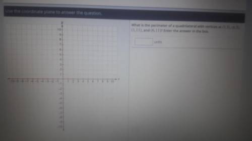 PLEASE HELP

what is the perimeter of a quadrilateral with vertices at (1,5), (6,5), (1,11), and (