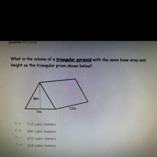 What is the length of the triangular pyramid with the same base area and the height as the triangul