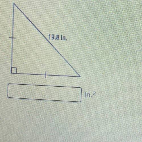 HELP ASAP!
What is the area of the triangle below? Round your answer to the nearest tenth.