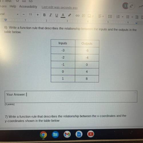 Guys help me I need to write a function rule but the equation format is mx+b