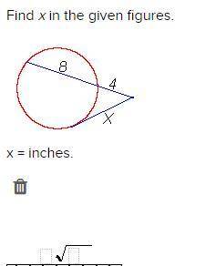 Find X in the given figures.