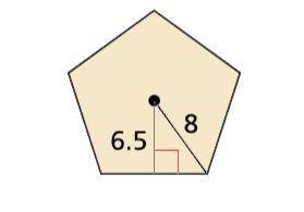Find the area of each regular polygon