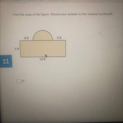 Find the area of the figure. round your answer to the nearest hundredth