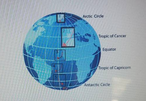 The model shows global atmospheric circulation. Identify the wind directions that are correct. Arct