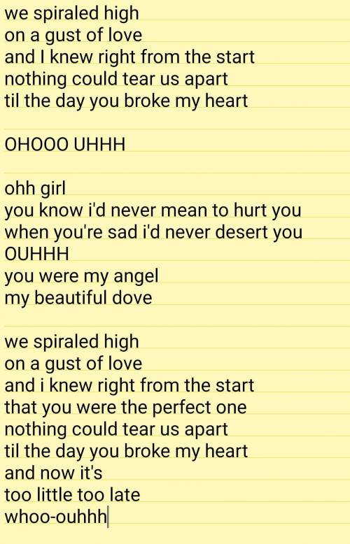 Hey any musicians? i need help writing a song! i wanna add more lyrics to this already made song? a