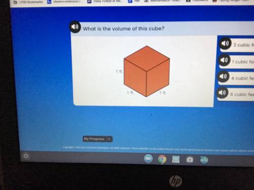 What is the volume of this cube?