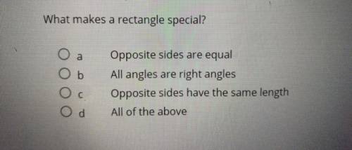 What makes a rectangle special?