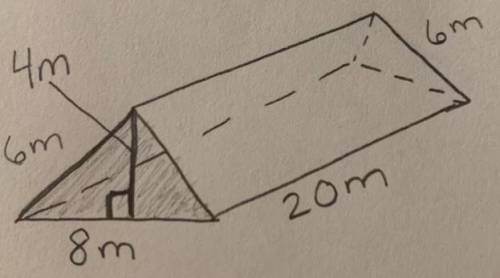 Find the Surface Area of this Prism