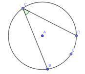 Circle A has a radius of 6 cm. Angle BCD has a measure of π/9 radians. What is the length of arc (D