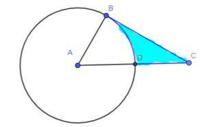 PLEASE HELPPPPP

The segment (BC) is tangent to circle A. Circle A has the following measures: 
Ra
