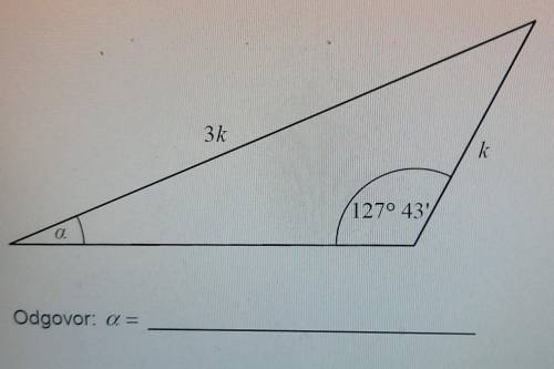 Calculate the measure of the angle a of the triangle shown in the figure​