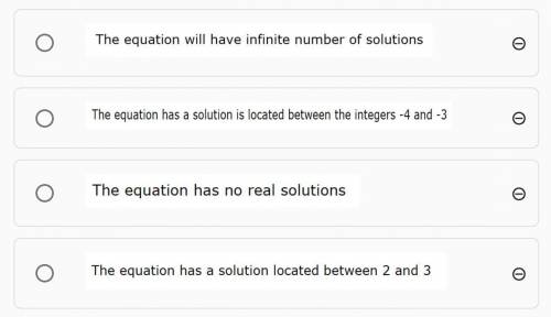 What statement about the quadratic equation below is true? 
x^2+4x+1=0