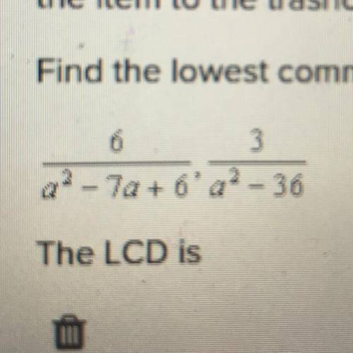 Can someone please help me find the lowest common denominator for this problem