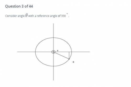 The measure of the angle 0 is?
The coordinates of Point B are
