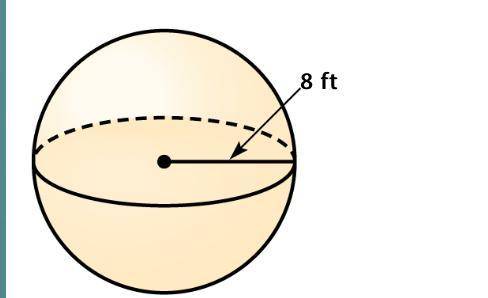 Find the volume of the sphere. Round your answer to the nearest tenth if necessary.

Use 3.14 for