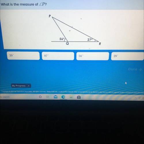 Help , what is the measure of p