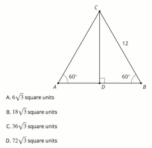 Please help. 
What is the area of triangle ABC?