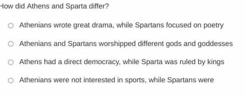 How did Athens and Sparta differ?
