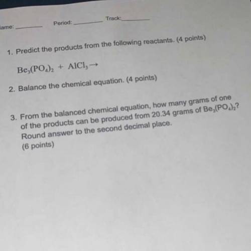 HELP PLZ I need help with chemistry!
