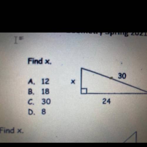 Find x this is geometry btw