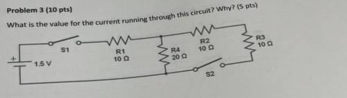 What is the value for the current running through this circuit? Why?